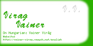 virag vainer business card